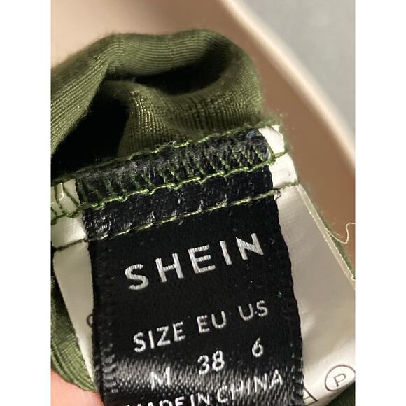 Women's M Green Sleeveless Button-Up Midi Dress Casual‎ Spring - Picture 10 of 11